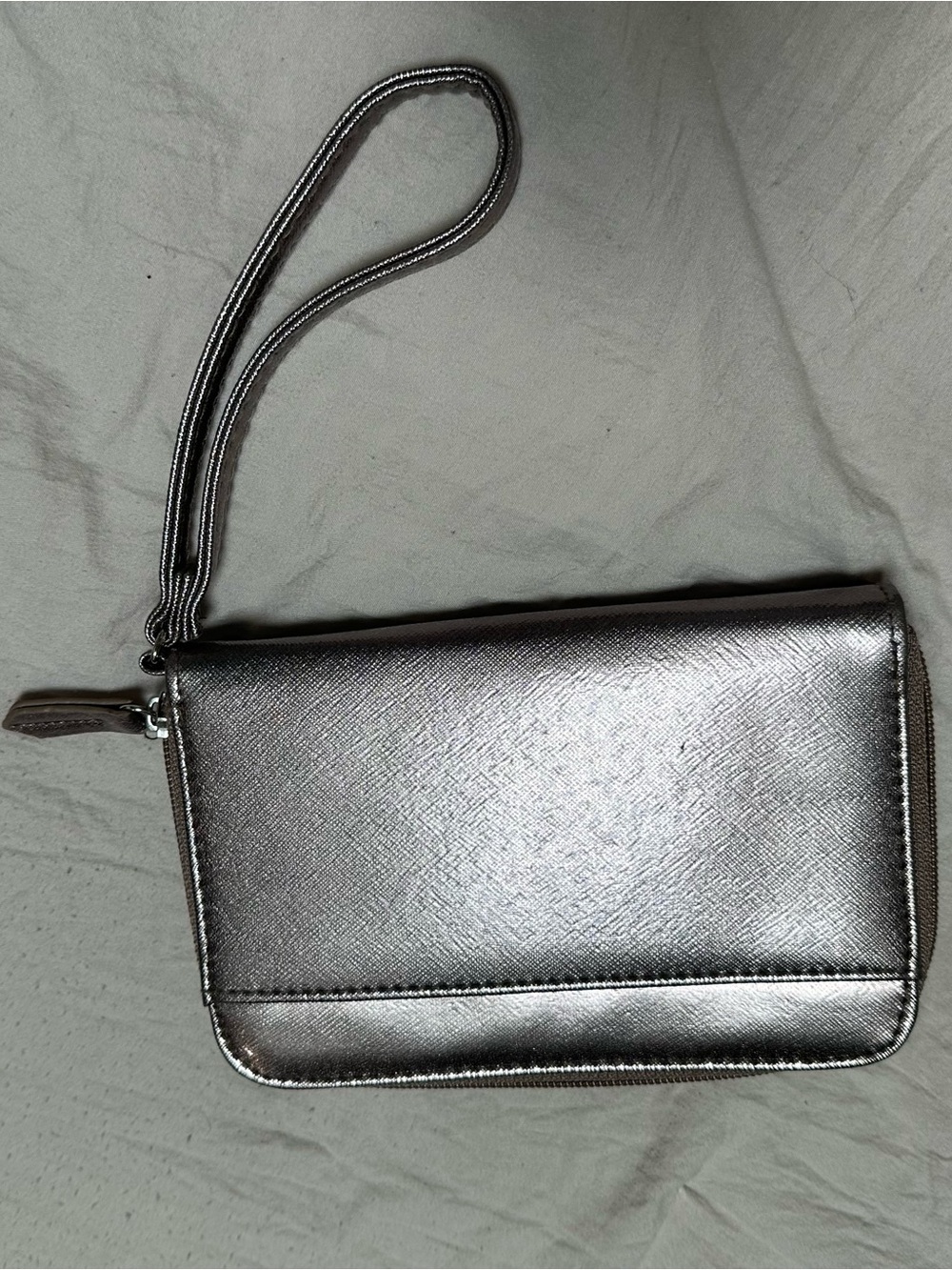 Metallic pink Wristlet Clutch - Sleek Women’s Evening Bag w/ multi compartments